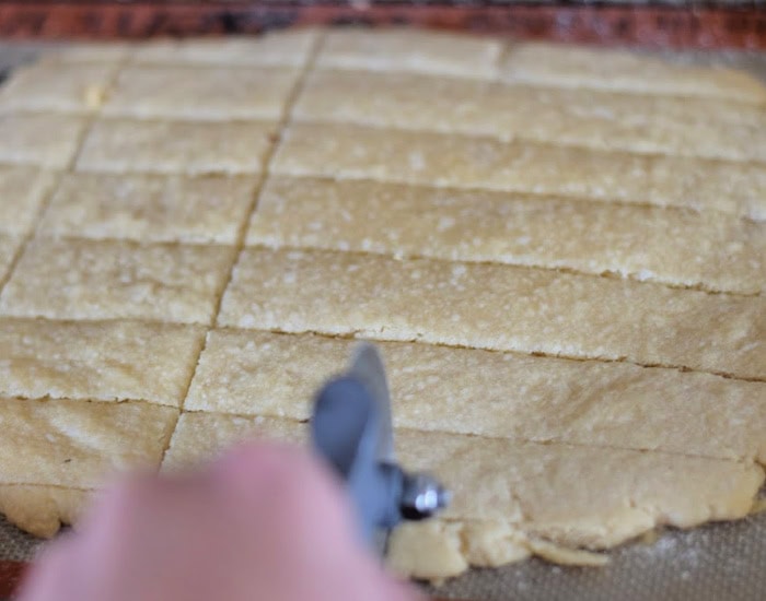 Cut shortbread