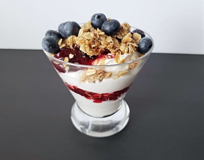 Delicious yogurt parfait