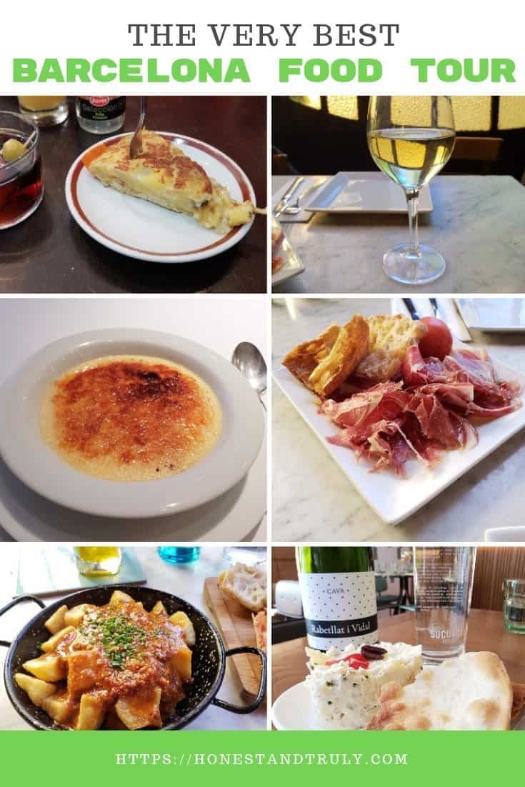 The best Barcelona food tour - enjoy this walking food tour for local Barcelona food and drinks. It's a perfect way to explore Barcelona and learn about the neighborhoods. Come hungry because this is a food tour that gives you more food than you can eat! #barcelona #foodtour #travel #traveltips