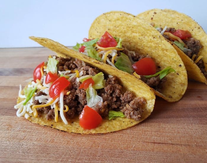 flavorful ground beef tacos