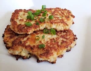 Homemade loaded potato pancakes