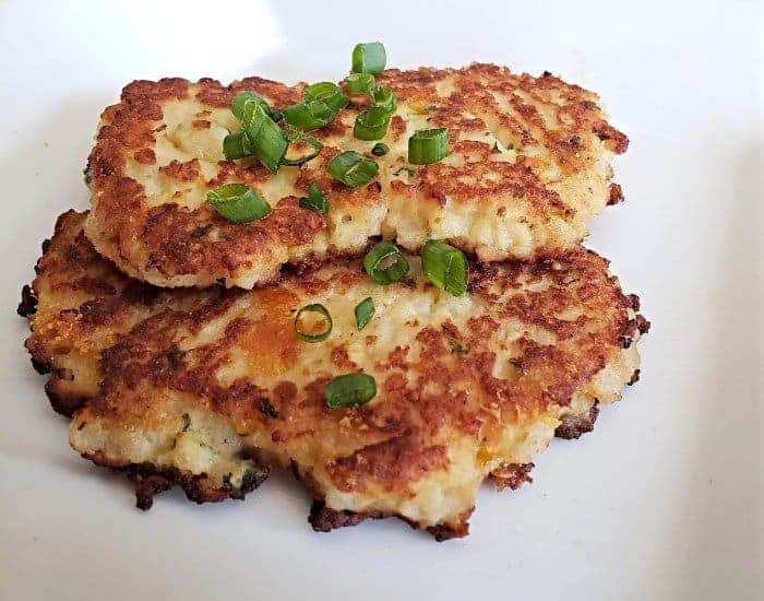 Homemade loaded potato pancakes