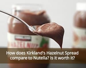 Kirkland hazelnut spread v nutella
