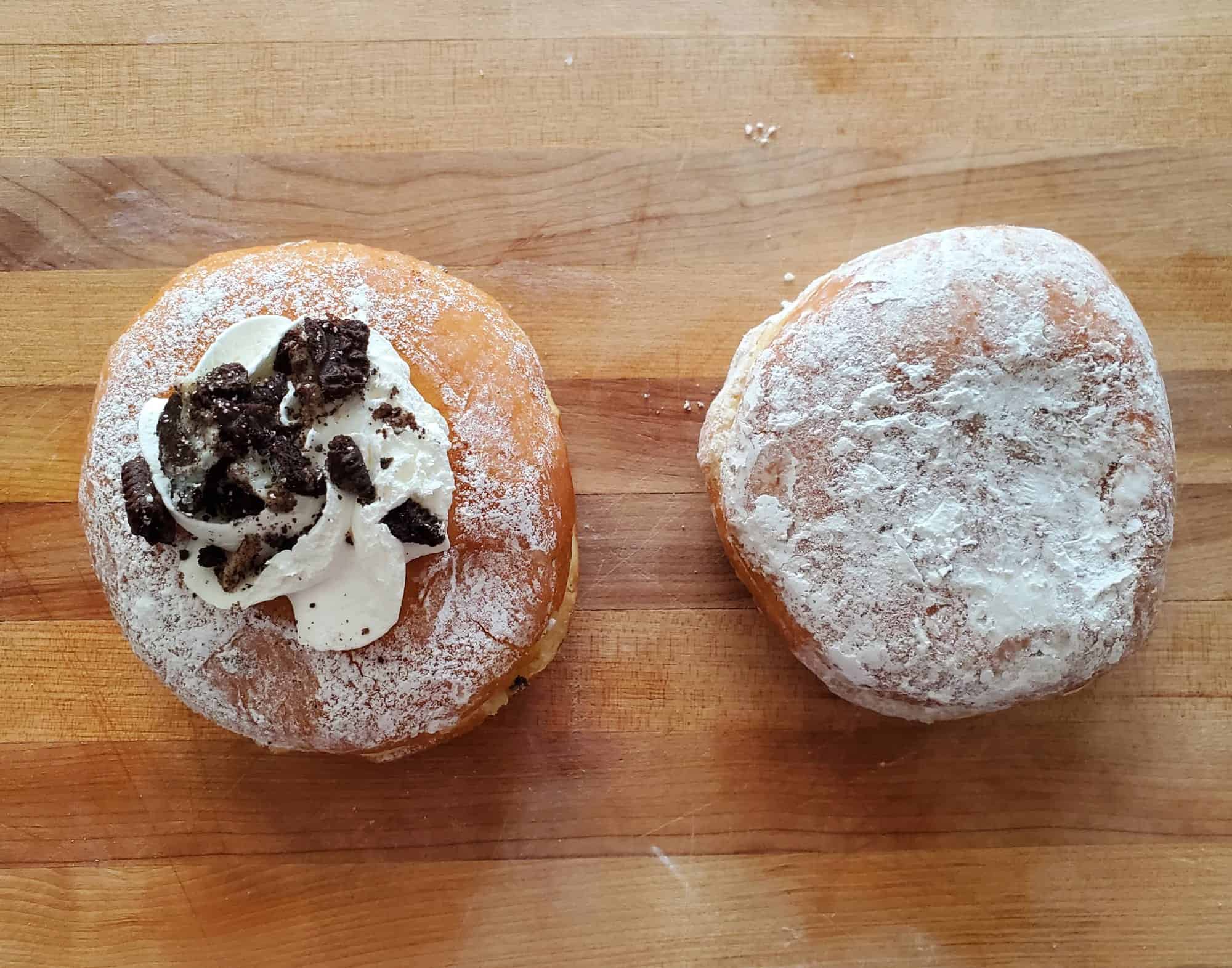 Vanilla Sugar Bakery paczki shot from overhead.