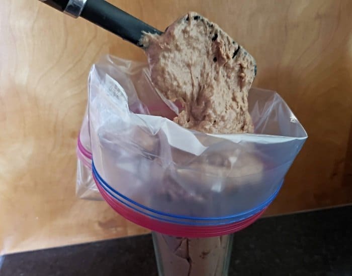 Add dough to pastry bag