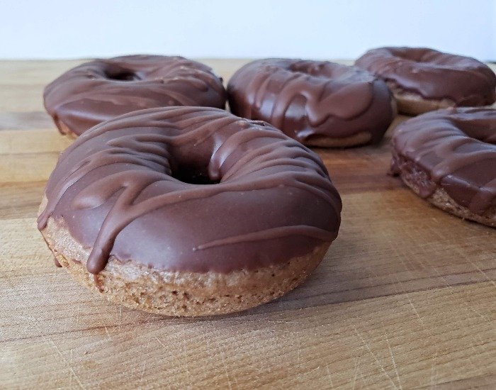 Mocha donuts ready to eat