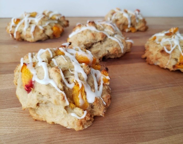 Homemade peach scones recipe
