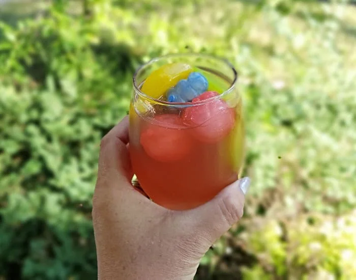 Glass of homemade lemonade