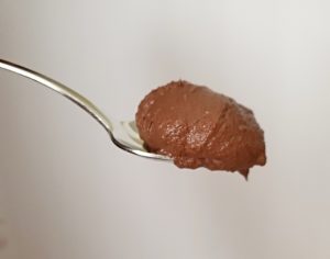 Chocolate ganache spoon