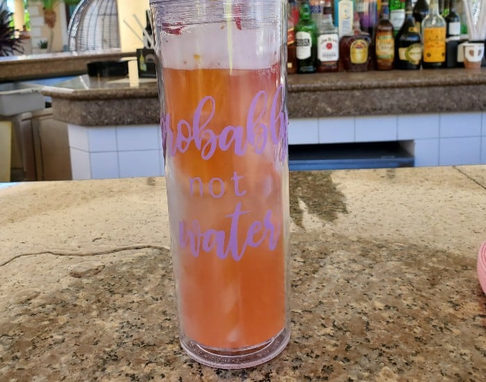 Probably not water cup