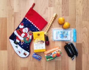 stocking stuffers for teens laid out