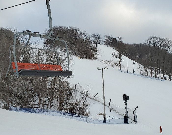 Chair lift at Chestnut Mountain