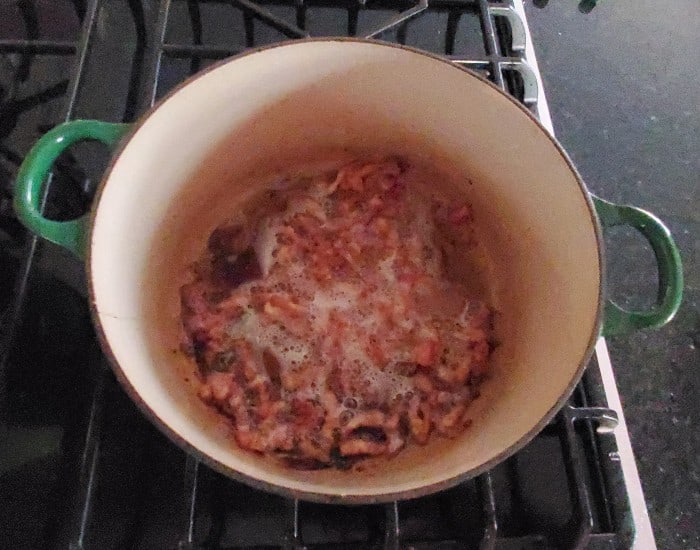 Cook bacon matchsticks