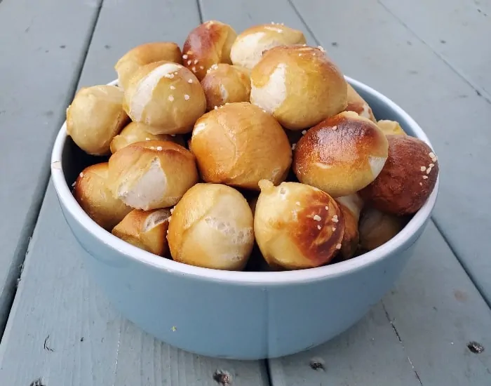 Bowl of pretzel bites