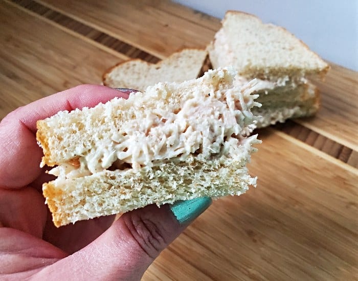Chicken salad sandwich quarter
