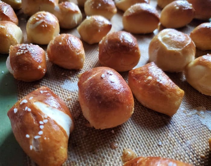 Perfect oven fresh pretzel bites