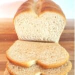 Sliced homemade white bread