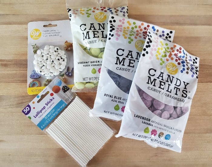 Supplies for monster cake pops