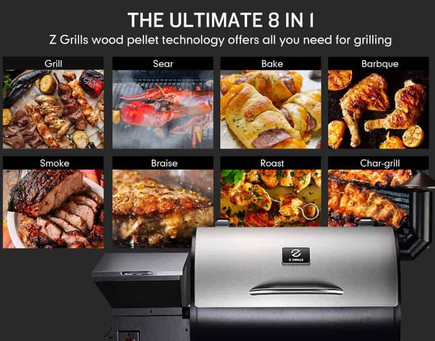 Showing 8 ways to cook on the best pellet grill