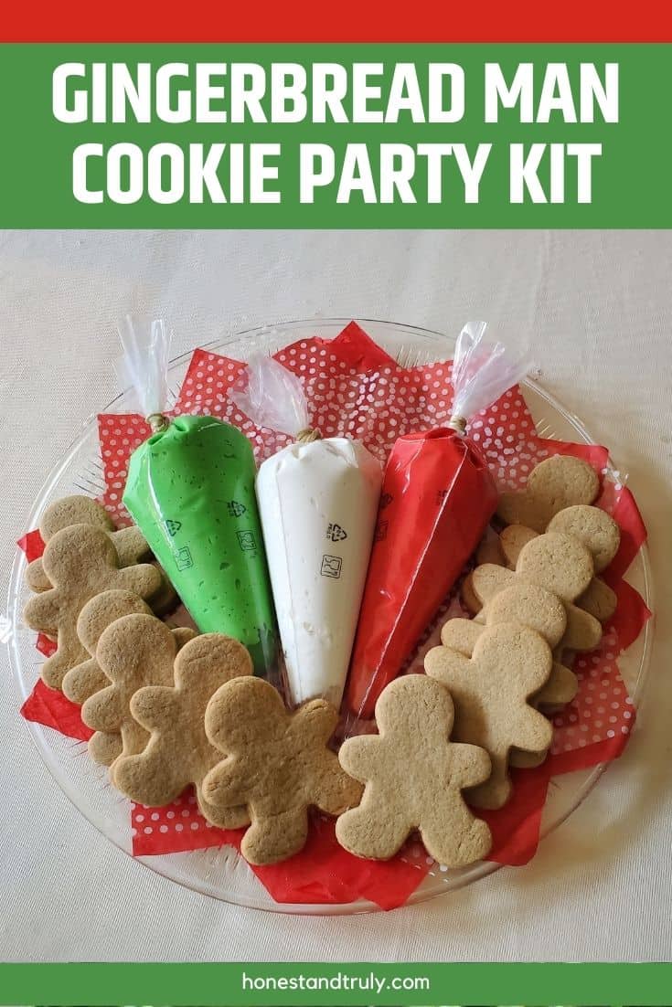 Tray of Christmas cookie decorating kit