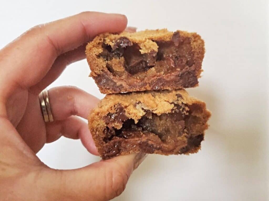 Image shows candy stuffed cookies recipe.