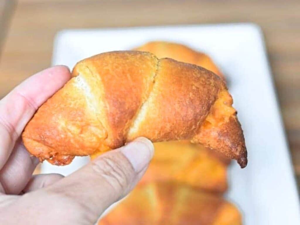 Image shows yummy buffalo chicken roll.