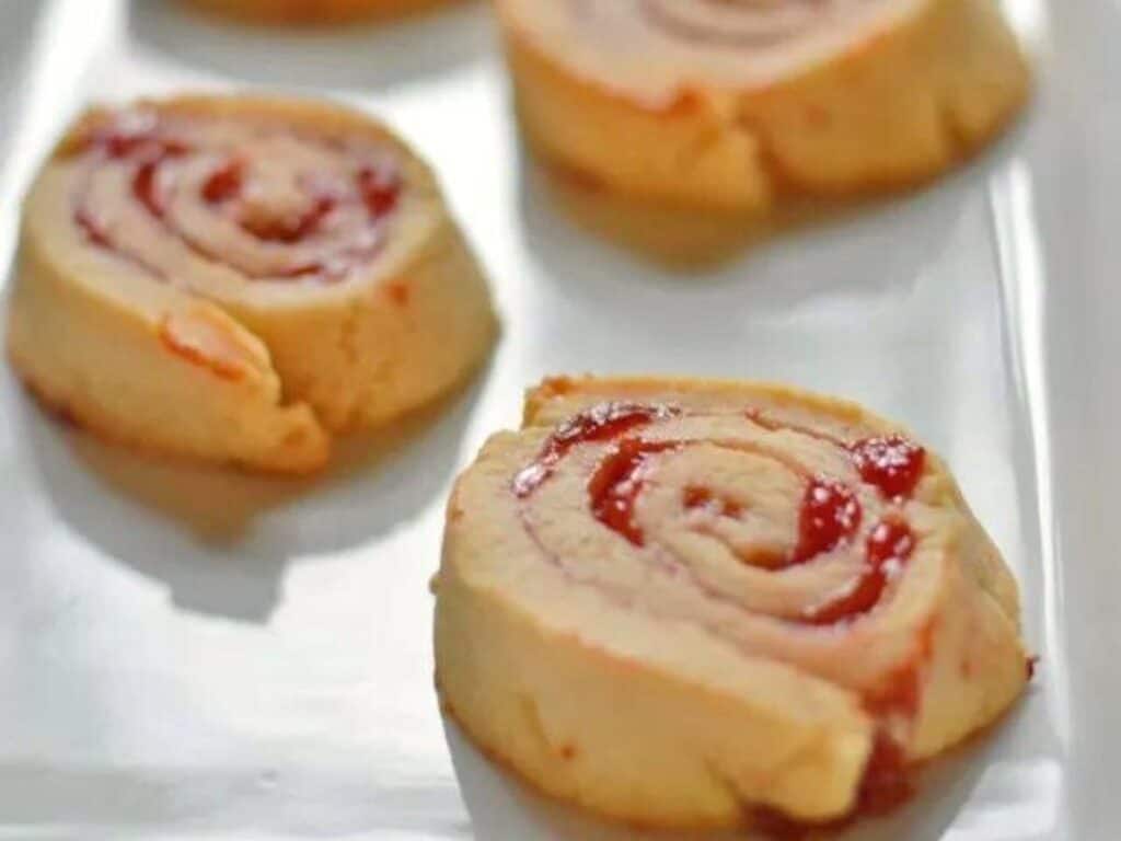 Image shows irresistible cherry pie cookies.