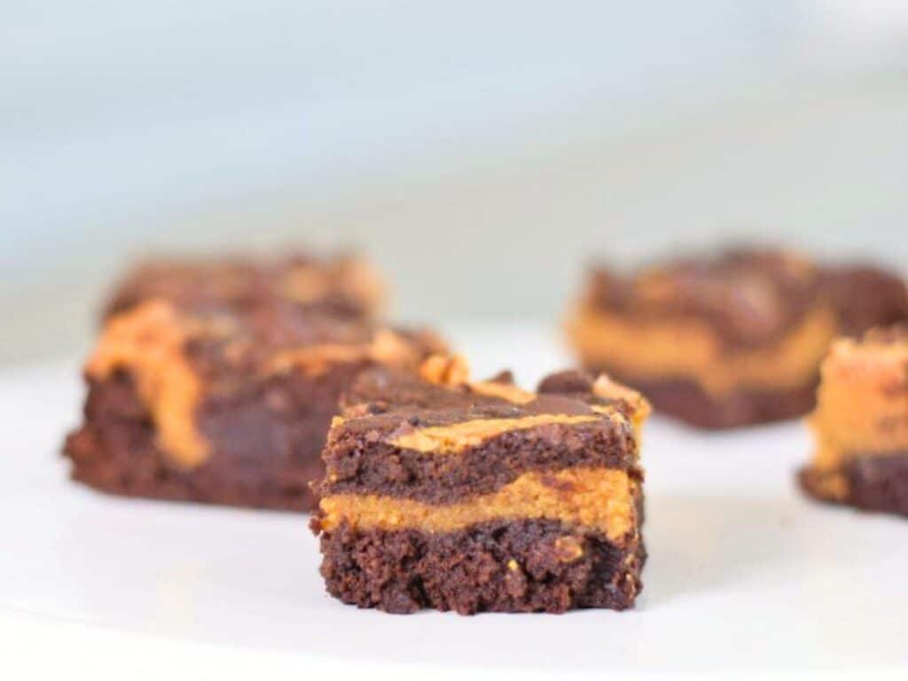 Image shows yummy recipe pumpkin brownies.