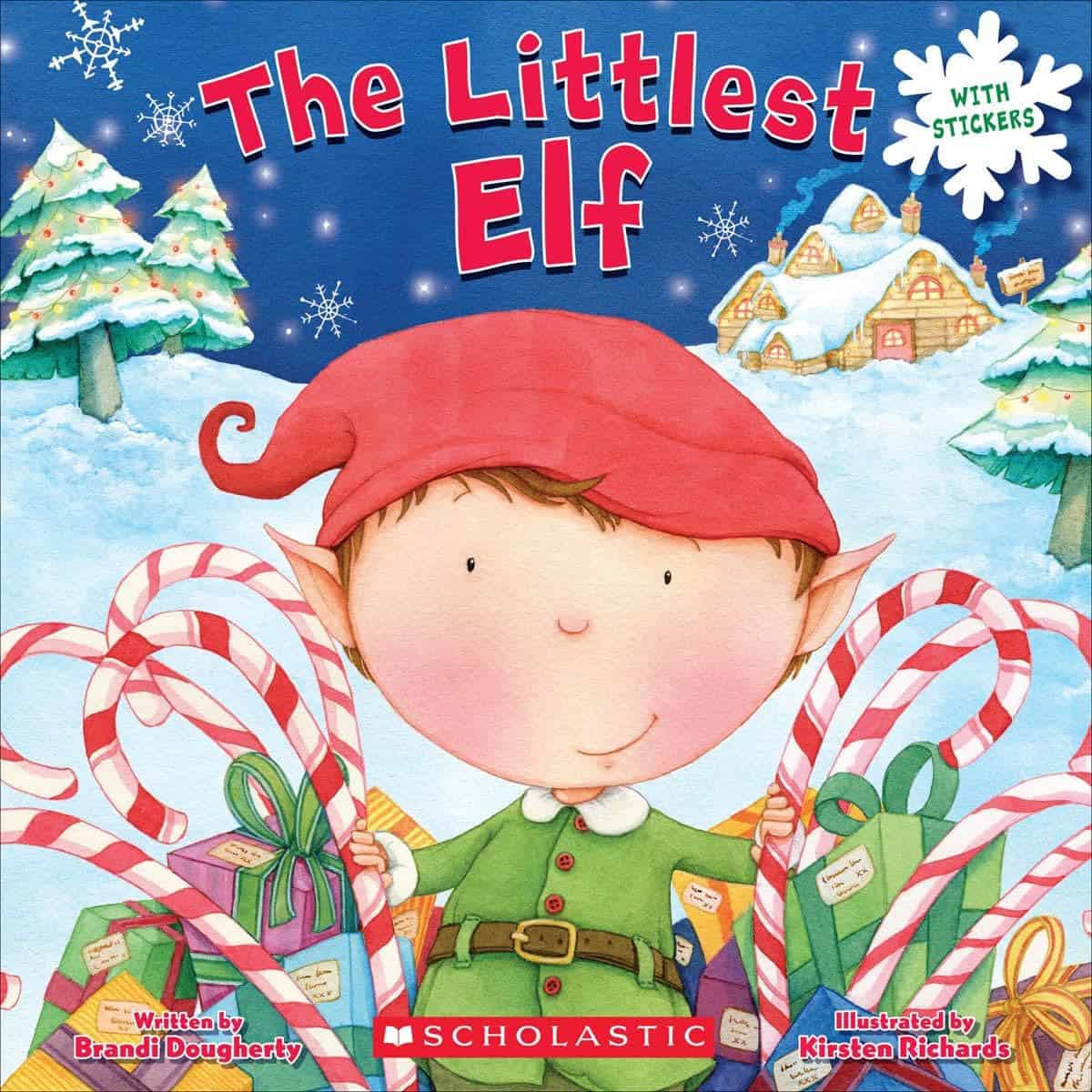 Image shows the front cover of The Littlest Elf.