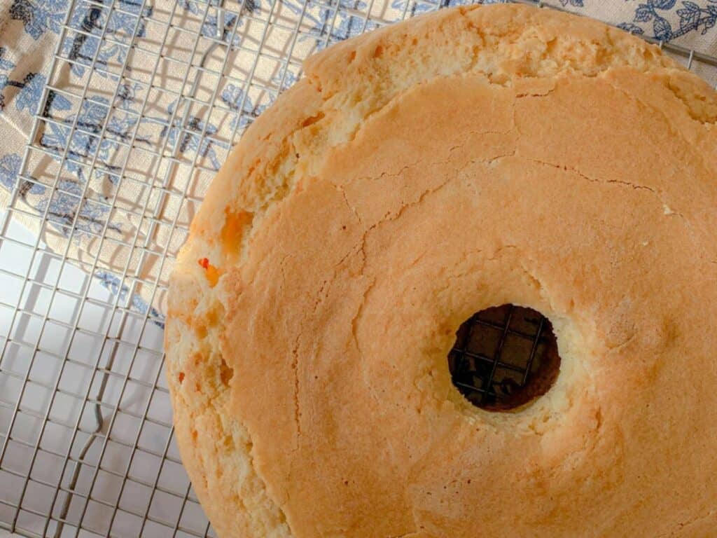 Image shows irresistible Southern cream cheese pound cake.