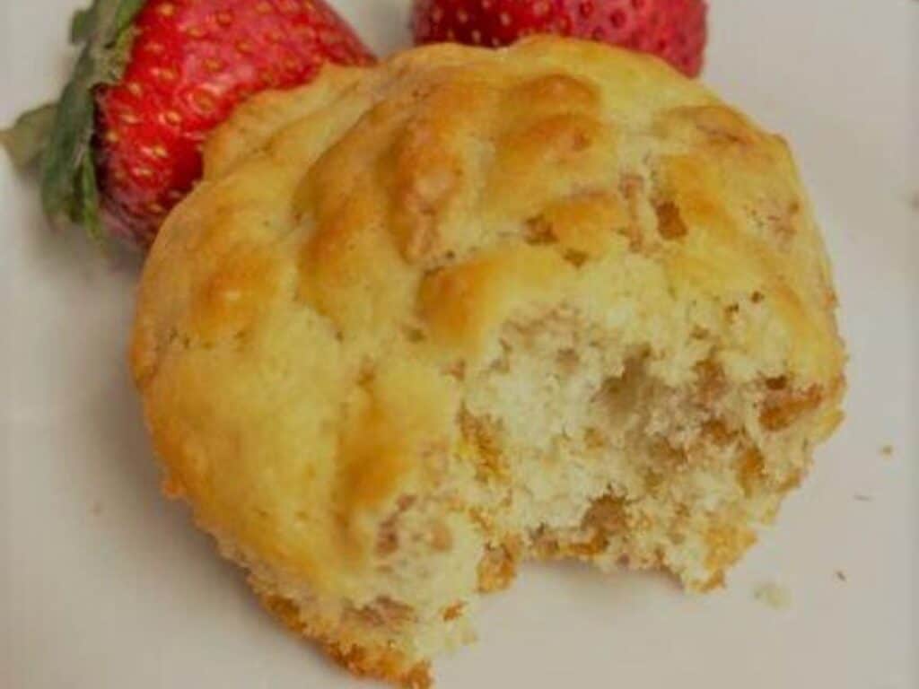 Image shows irresistible bran muffin.