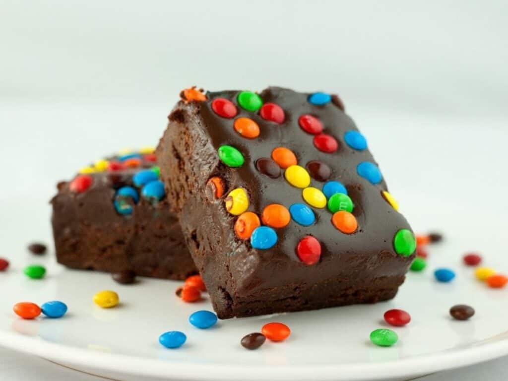Image shows cosmic brownies recipe.