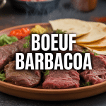 Boeuf barbacoa effiloché tortillas condiments