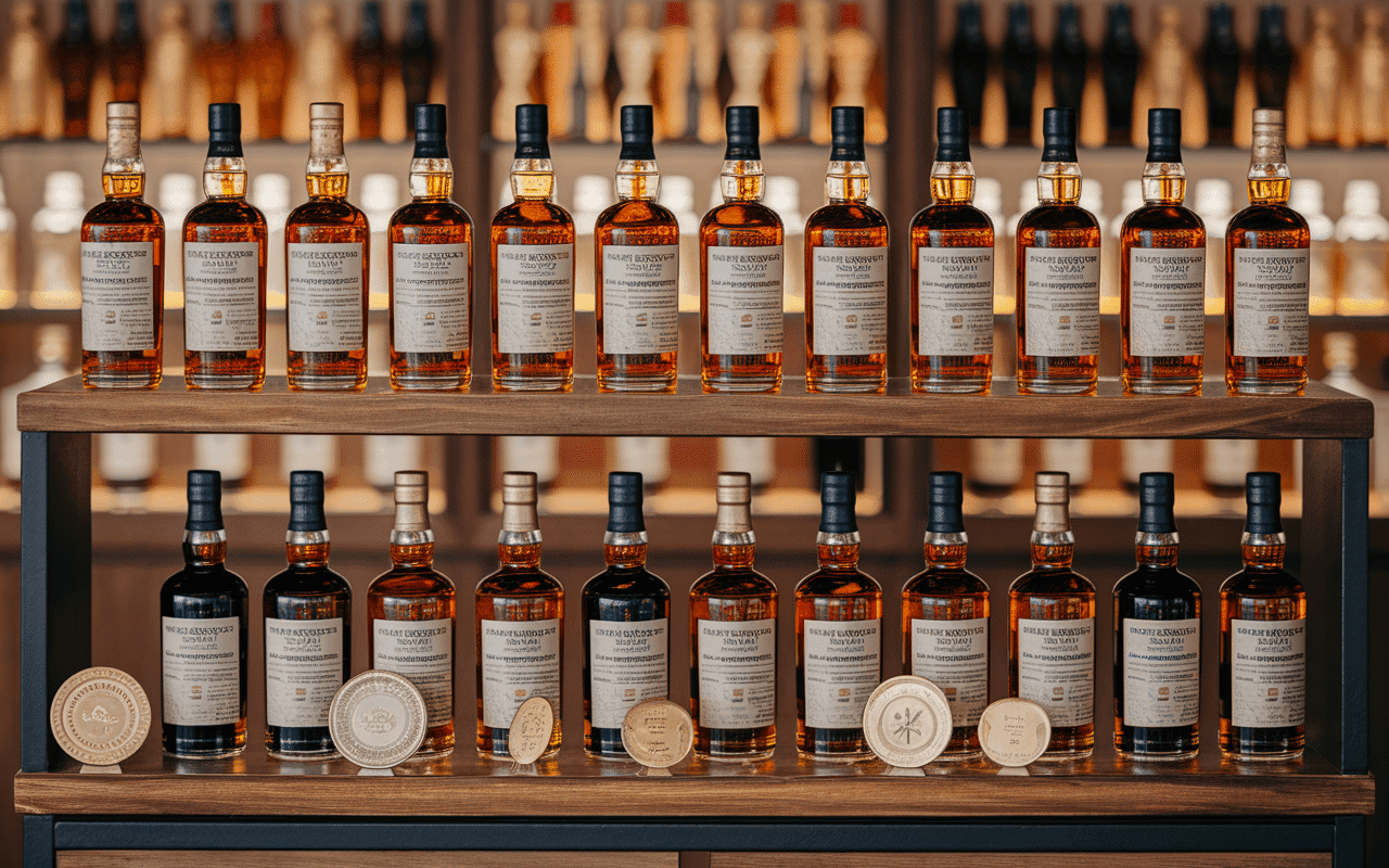 Sélection meilleur whisky bouteilles variées récompenses
