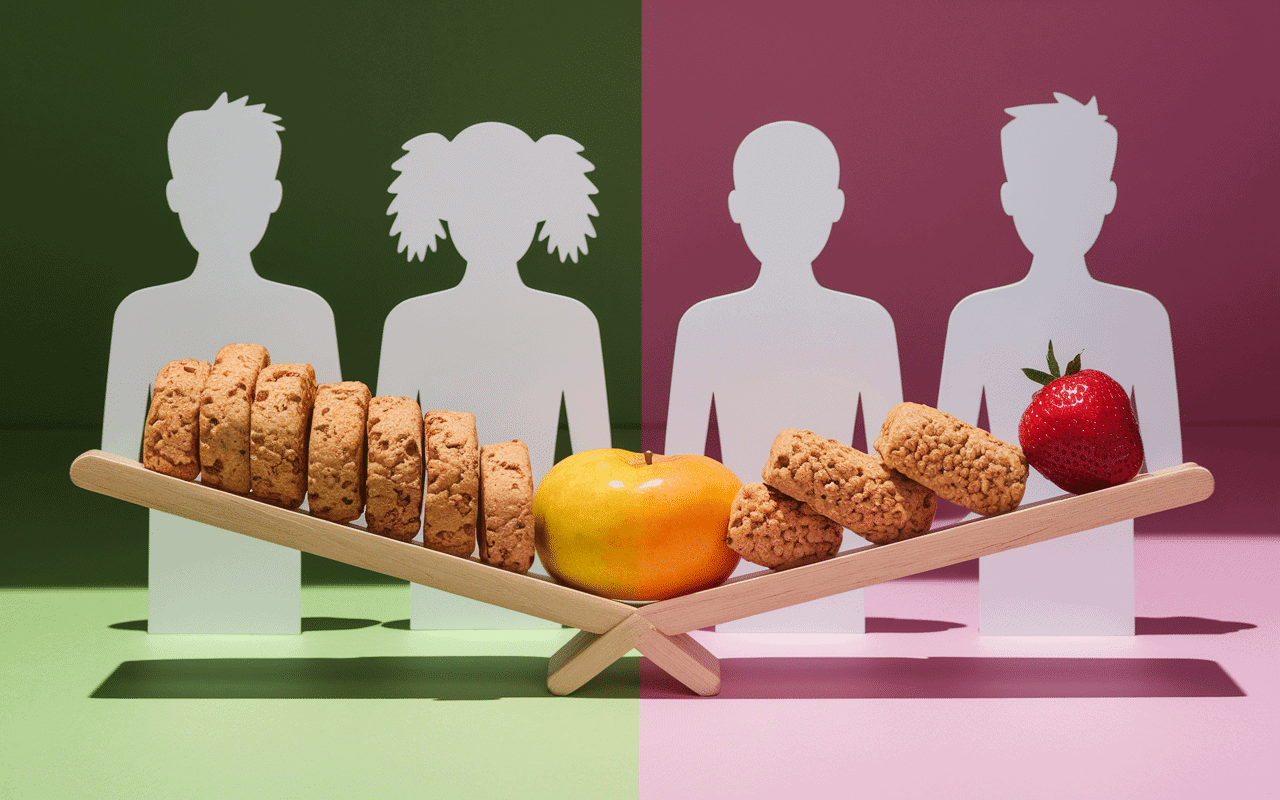 Biscuit sans matière grasse ni sucre maison vs industriel sur balance