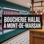 Vitrine boucherie halal Mont de Marsan ambiance traditionnelle