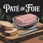 Illustration paté de foie artisanal en bocal avec pain