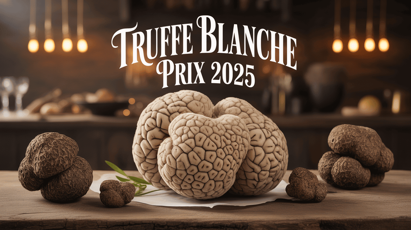truffe blanche prix au kilo 2024 sur bois rustique ambiance luxe