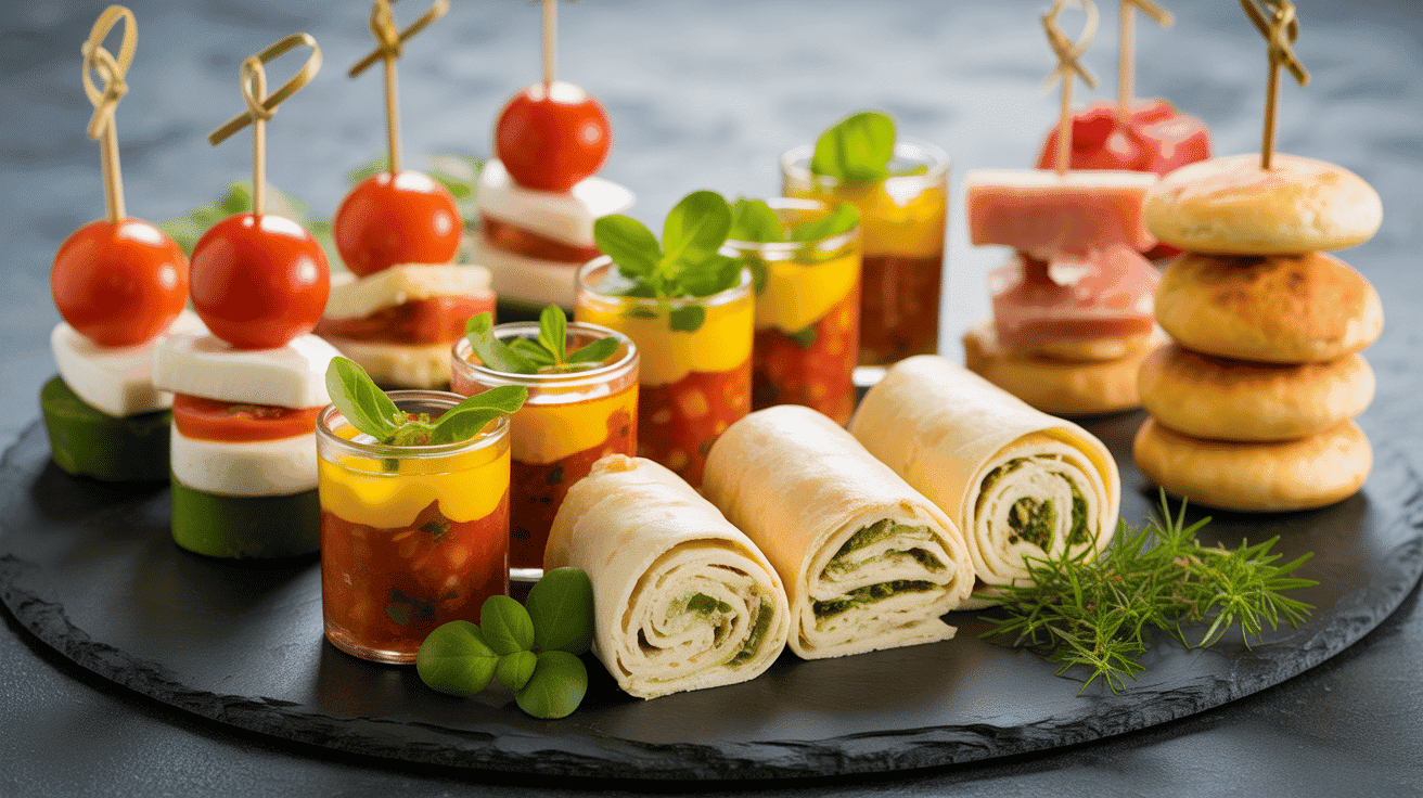 plateau amuse-gueule froid à faire la veille idées gourmandes
