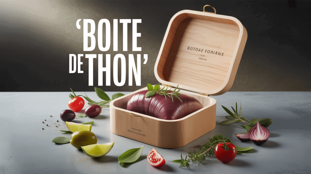 boite de thon ouverte ingredients frais