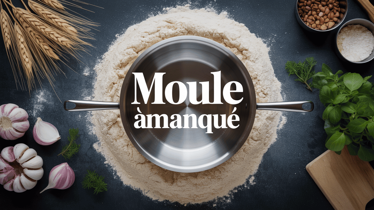 moule à manqué rond métal sur plan de travail pâtisserie