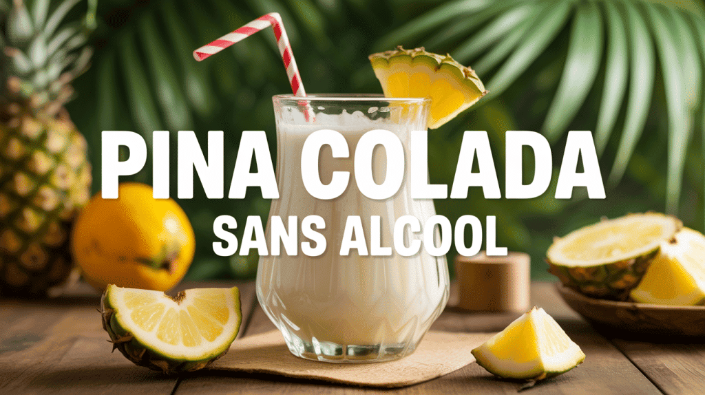 pina colada sans alcool boisson crémeuse avec ananas