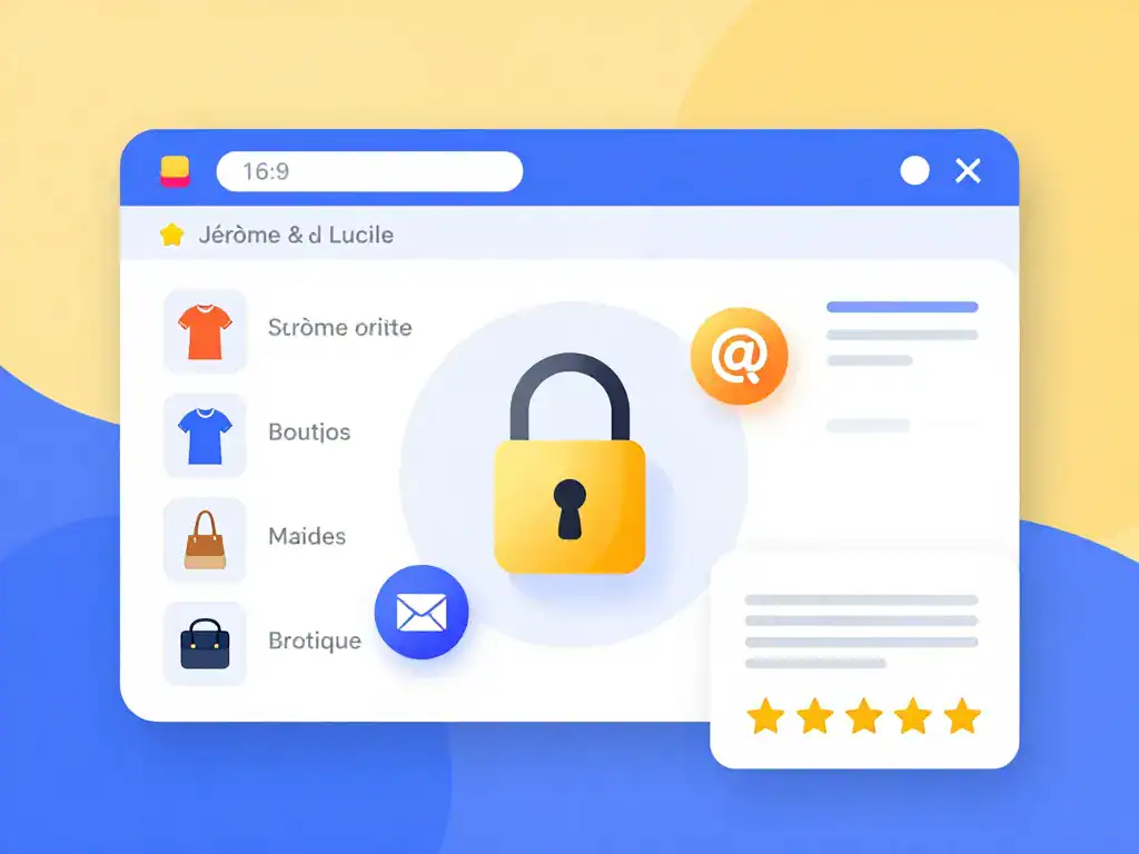 diagramme boutique en ligne jérome et lucile sécurisée