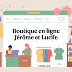 illustration boutique en ligne jérome et lucile