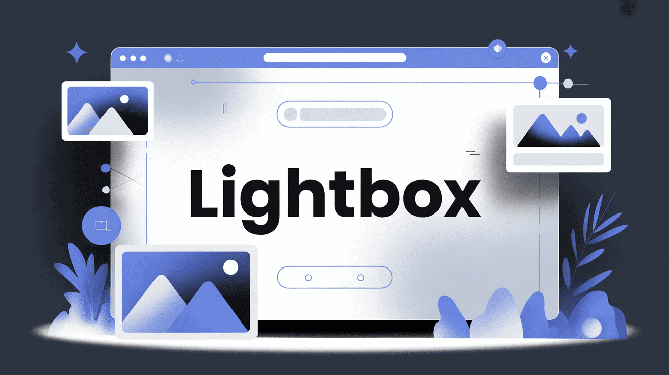 illustration lightbox galerie images web