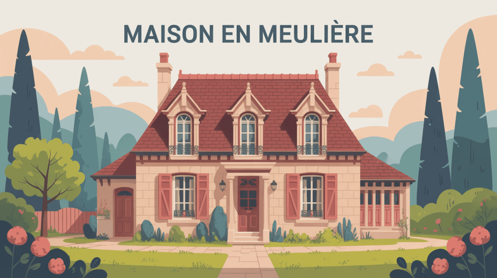 maison en meulière avec façade pierre et détails décoratifs