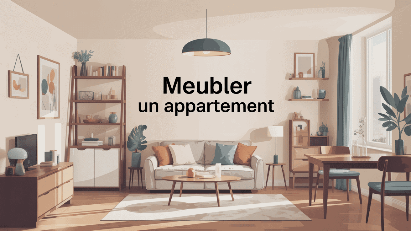 Vue moderne optimisation meuble appartement lumineux