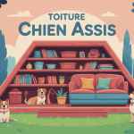 Illustration toiture chien assis maison combles
