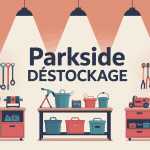 Atelier moderne avec outils Parkside destockage