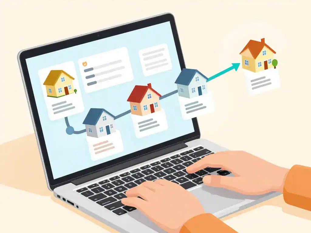 Castorus immobilier illustration étapes recherche immobilière